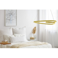 Stropné LED svietidlo HAZELNUT 70W - zlaté + ovládač