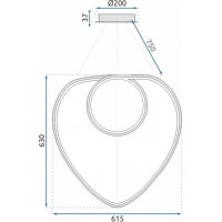 Stropné LED svietidlo HAZELNUT 70W - zlaté + ovládač