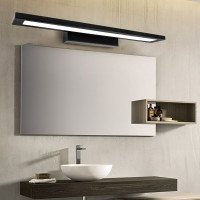 Nástenné LED svietidlo nad zrkadlo FLAT - 80 cm - 7W - čierne