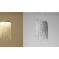 Stropné LED krištáľové svietidlo WATERFALL - 10W - chrómové