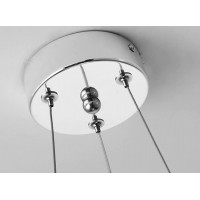 Stropné LED krištáľové svietidlo WATERFALL - 10W - chrómové