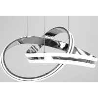 Stropné LED svietidlo STRIPE 100W - chrómové + ovládač