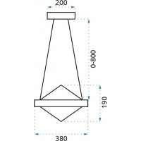 Stropné LED krištáľové svietidlo KORDILLER - 112W - chrómové - s ovládačom