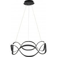 Stropné LED svietidlo PULSE 120W - čierne + ovládač