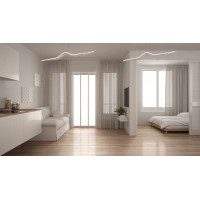 Stropné LED svietidlo WING 70W - biele + ovládač