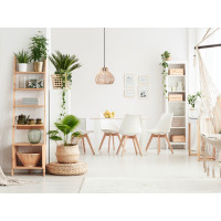 Stropné svietidlo BOHO small bulb - bambusové/čierne
