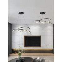 Stropné LED svietidlo ROLLY 75W - čierne + ovládač