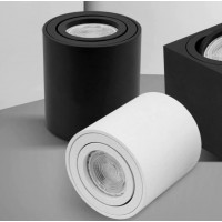 Stropné svietidlo DOT s výklopnou šošovkou - čierne