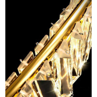 Stropné LED krištáľové svietidlo FLIP - 60W - zlaté