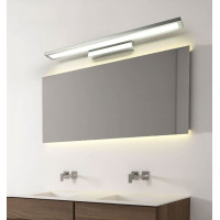 Nástenné LED svietidlo nad zrkadlo FLAT - 40 cm - 7W - chrómové