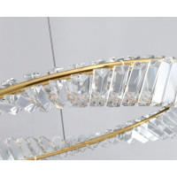 Stropné LED krištáľové svietidlo FLIP - 60W - zlaté