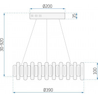 Stropné LED krištáľové svietidlo CROWN - 40W - chrómové - s ovládačom