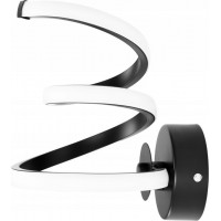 Nástenné LED svietidlo VORTEX half short - 18W - čierne