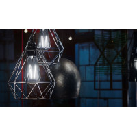 Žiarovka E27 - LED retro Edison - dymové sklo - 4,5 W - 310lm - 4000K