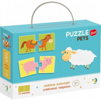 DODO Puzzle Domáce zvieratká 12x2 dieliky