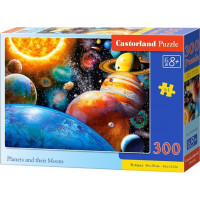 CASTORLAND Puzzle Planéty a ich mesiace 300 dielikov