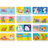 DODO Puzzle Protiklady 12x2 dieliky