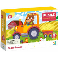DODO Puzzle Doprava: Farmár Teddy 30 dielikov