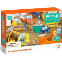 DODO Puzzle Doprava: Stavebné stroje 30 dielikov