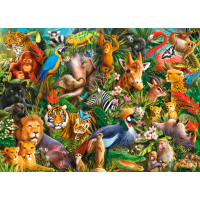 CASTORLAND Puzzle Úžasné zvieratá 300 dielikov