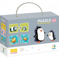 DODO Puzzle Zvieracie mamičky a mláďatká 12x2 dieliky