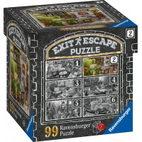 RAVENSBURGER Únikové EXIT puzzle Strašidelné sídlo 2: V obývacej izbe 99 dielikov