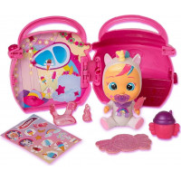 TM TOYS Cry Babies Magic Tears Fantasy Paci domček - svetlo ružový