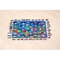 RAVENSBURGER Drevené puzzle V mori 500 dielikov