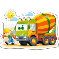 CASTORLAND Puzzle Miešačka na betón MAXI 12 dielikov