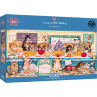 GIBSONS Panoramatické puzzle Ocasok dvoch čiperkov 636 dielikov