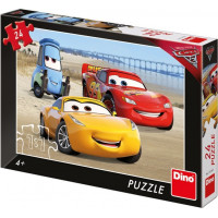 DINO Puzzle Autá 3: Na pláži 24 dielikov