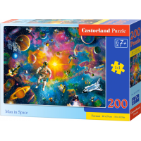 CASTORLAND Puzzle Človek vo vesmíre 200 dielikov