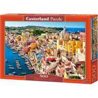 CASTORLAND Puzzle Prístav Corricella, Taliansko 500 dielikov