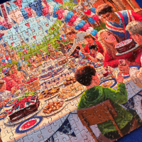 GIBSONS Puzzle Kráľovské oslavy 4x500 dielikov