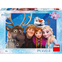 DINO Puzzle Ľadové kráľovstvo: Selfie 24 dielikov