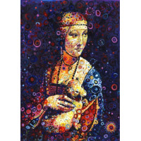 GRAFIKA Puzzle Leonardo da Vinci: Dáma s hranostajom od Sally Rich 1500 dielikov