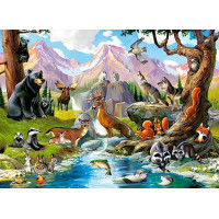 CASTORLAND Puzzle Lesné zvieratká 70 dielikov