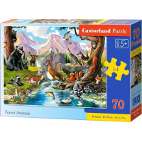 CASTORLAND Puzzle Lesné zvieratká 70 dielikov