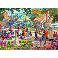 GIBSONS Puzzle Nástup do autobusu 1000 dielikov