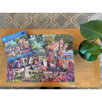 GIBSONS Puzzle Nástup do autobusu 1000 dielikov