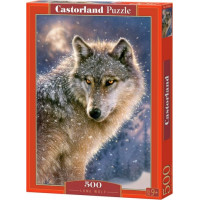 CASTORLAND Puzzle Osamelý vlk 500 dielikov