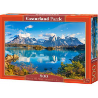 CASTORLAND Puzzle Torres Del Paine, Patagónia, Čile 500 dielikov