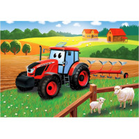 DINO Puzzle Traktor Zetor na poli 24 dielikov
