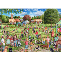 GIBSONS Puzzle Dedinská psia súťaž 1000 dielikov