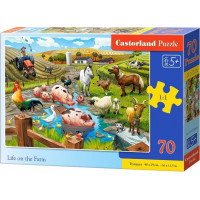 CASTORLAND Puzzle Život na farme 70 dielikov