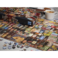 GIBSONS Puzzle Značky, ktoré vybudovali Britániu 1000 dielikov