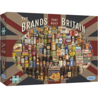 GIBSONS Puzzle Značky, ktoré vybudovali Britániu 1000 dielikov