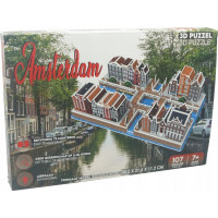 3D puzzle Amsterdam 107 dielikov