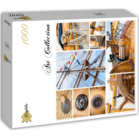 GRAFIKA Štvorcové puzzle Koláž: Starobylá plachetnica 1000 dielikov