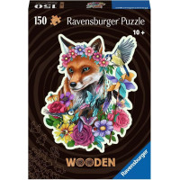 RAVENSBURGER Drevené obrysové puzzle Farebná líška 150 dielikov